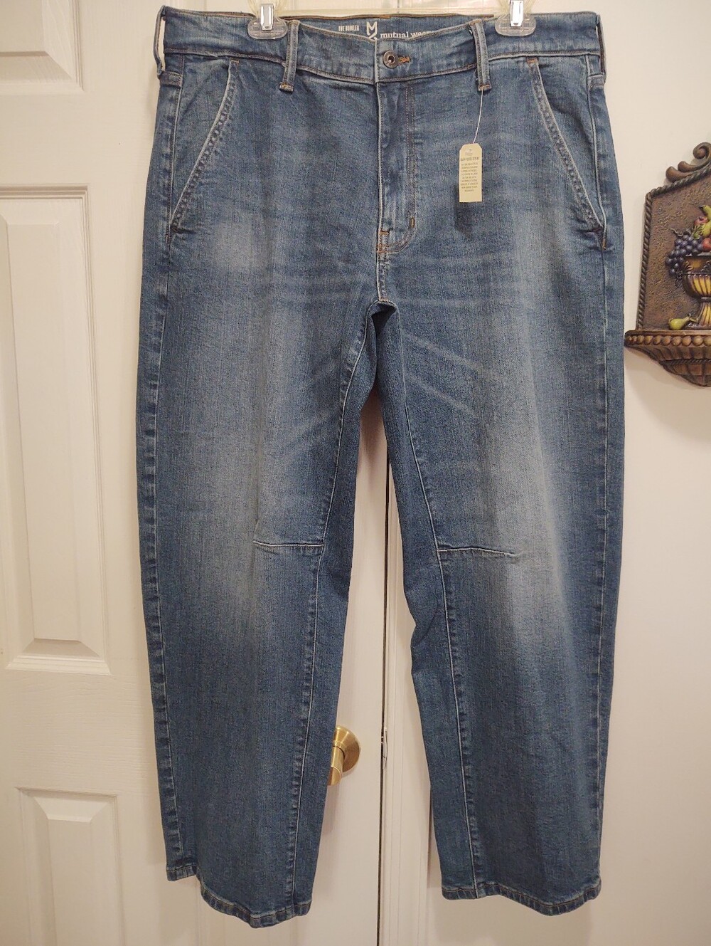 Mutual Weave Men's Blue Denim Jeans - Classic Straight Fit 36x30